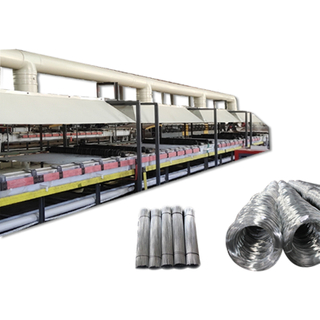 Galvanized cutting wire production line