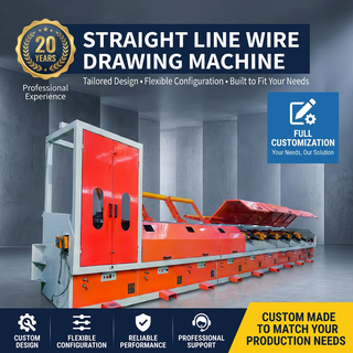 Straight Line Wire Drawing Machine | High & Low Carbon Steel Straight-Line Wire Drawing Machine for Steel Wire Nail Wire & Welding Wire 